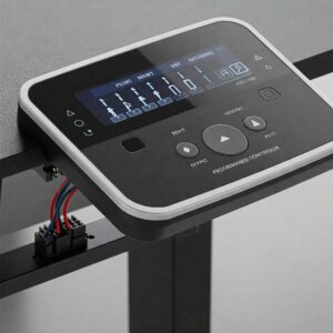 Programmable standing desk controller with memory presets for different heights.