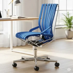 Ergonomic bungee office chair with a modern design, providing comfortable support for long work hours.