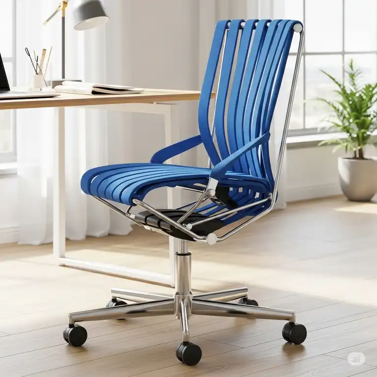 Ergonomic bungee office chair with a modern design, providing comfortable support for long work hours.