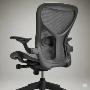 The iconic mesh back and minimalist design of the Herman Miller Mirra 2, showcasing its modern aesthetic. aeron vs leap v2