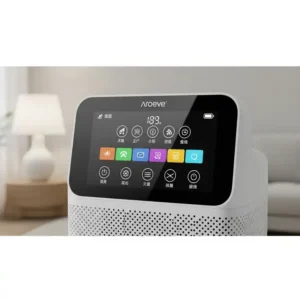 User-friendly control panel of aroeve air purifiers for intuitive and easy operation.