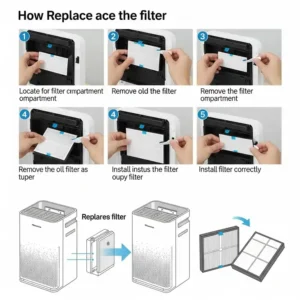 Step-by-step guide on how to easily replace the filter in a Hisense air purifier for optimal performance.