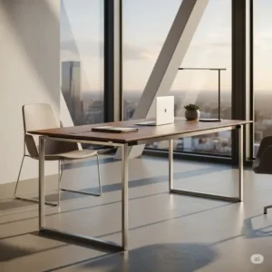 Sleek and minimalist office desks discount with clean lines, currently part of a deal.