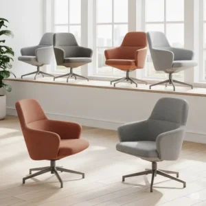 Ergonomic office reception chairs designed for optimal comfort and support, ensuring a pleasant experience for visitors.