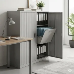 Durable modern metal modern office furniture file cabinets with a contemporary finish, providing secure and robust storage for office documents.