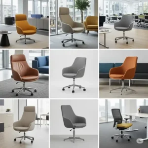 Various office guest chair designs showcasing different styles and functionalities for modern workplaces.