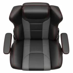 A top-down view of the spacious, extra-wide seat found in the best gaming chair for big guys.