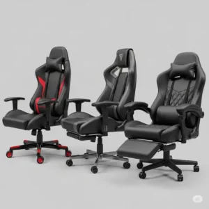 A side-by-side comparison of three different chairs, illustrating why they are the best gaming chair for big guys.