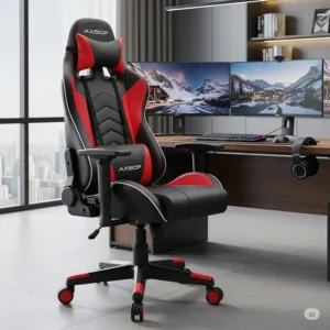 A high-performance gaming huge office chair with a racing-style design and extra cushioning for extended gaming sessions.