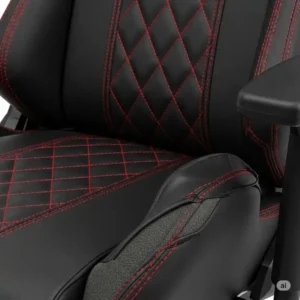 A detailed look at the durable PU leather and high-density foam used in top-tier gaming chairs for big guys.