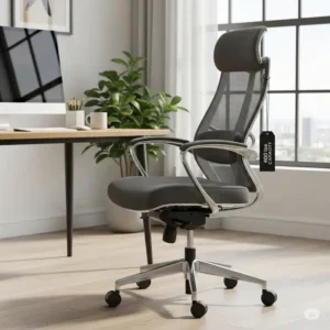 A modern, stylish big and tall office chairs 400 lbs with sleek lines, showing that chairs for a 400 lbs weight capacity can also be aesthetically pleasing.