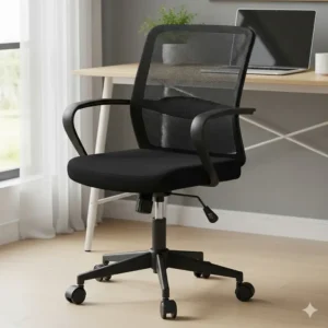 A simple yet functional task chair, a popular types of office chairs perfect for general desk work and small workspaces.