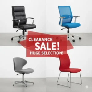 Explore a diverse range of office chairs on office chair clearance, from executive styles to modern task chairs.