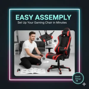 Simple and quick assembly process for many highly-rated gaming chairs under 200.