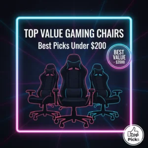 Our top value picks for the best gaming chairs under 200 that offer great features for the price.