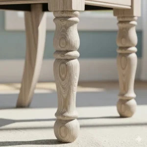 A versatile desk chair placed in a sunlit corner of a beach house living room, showcasing its multi-purpose appeal.