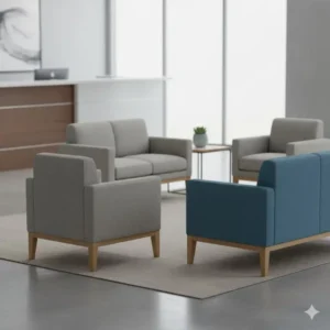 Comfortable, durable guest seating options ideal for a professional reception room furniture waiting area.