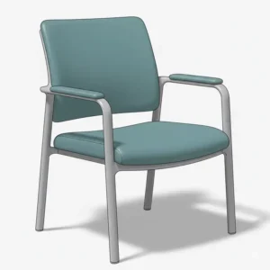 Bariatric medical office waiting room chairs, a durable, high-weight capacity seating option for patient safety and accessibility. 