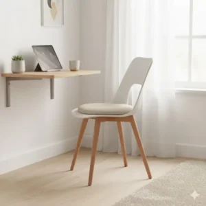 Compact and attractive desk chair ideal for small living room desk chair or apartment office areas.