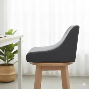 Profile view of a supportive wedge seat cushion, often considered the best chair cushion for butt pain from posture issues.