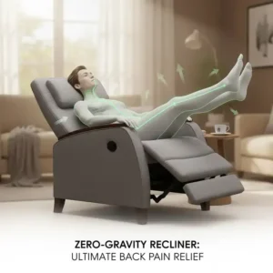 A zero-gravity recliner model, considered a top option as the best living room chair for back pain sufferers.