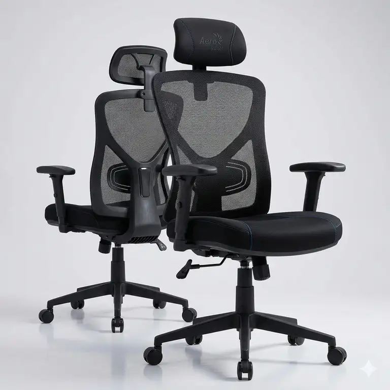 High-quality mesh gaming chairs with ergonomic design and breathable backrest for professional gamers.