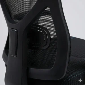 Close-up view of the premium fabric used in mesh gaming chairs to ensure maximum airflow.