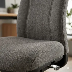 Close-up view of the premium fabric texture used on these high-quality upholstered office chairs.